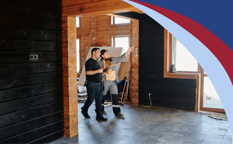 A property manager and a contractor conducting an inspection of the property