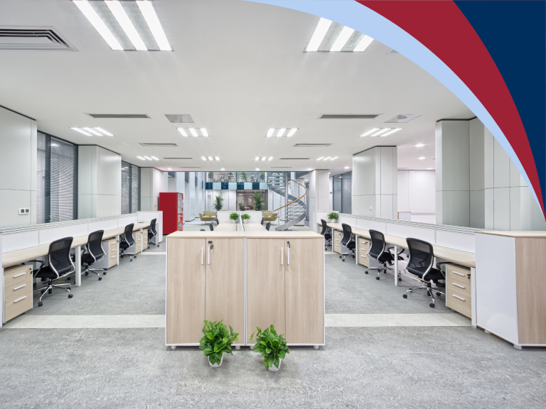 Interior view of an office managed by LCR Property Management